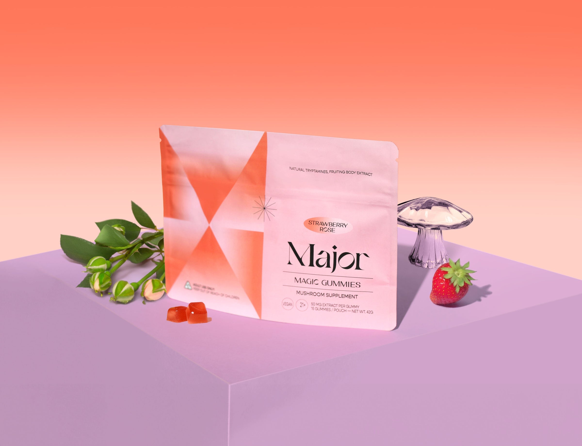 Strawberry Rose - 15 Gummy Pack
